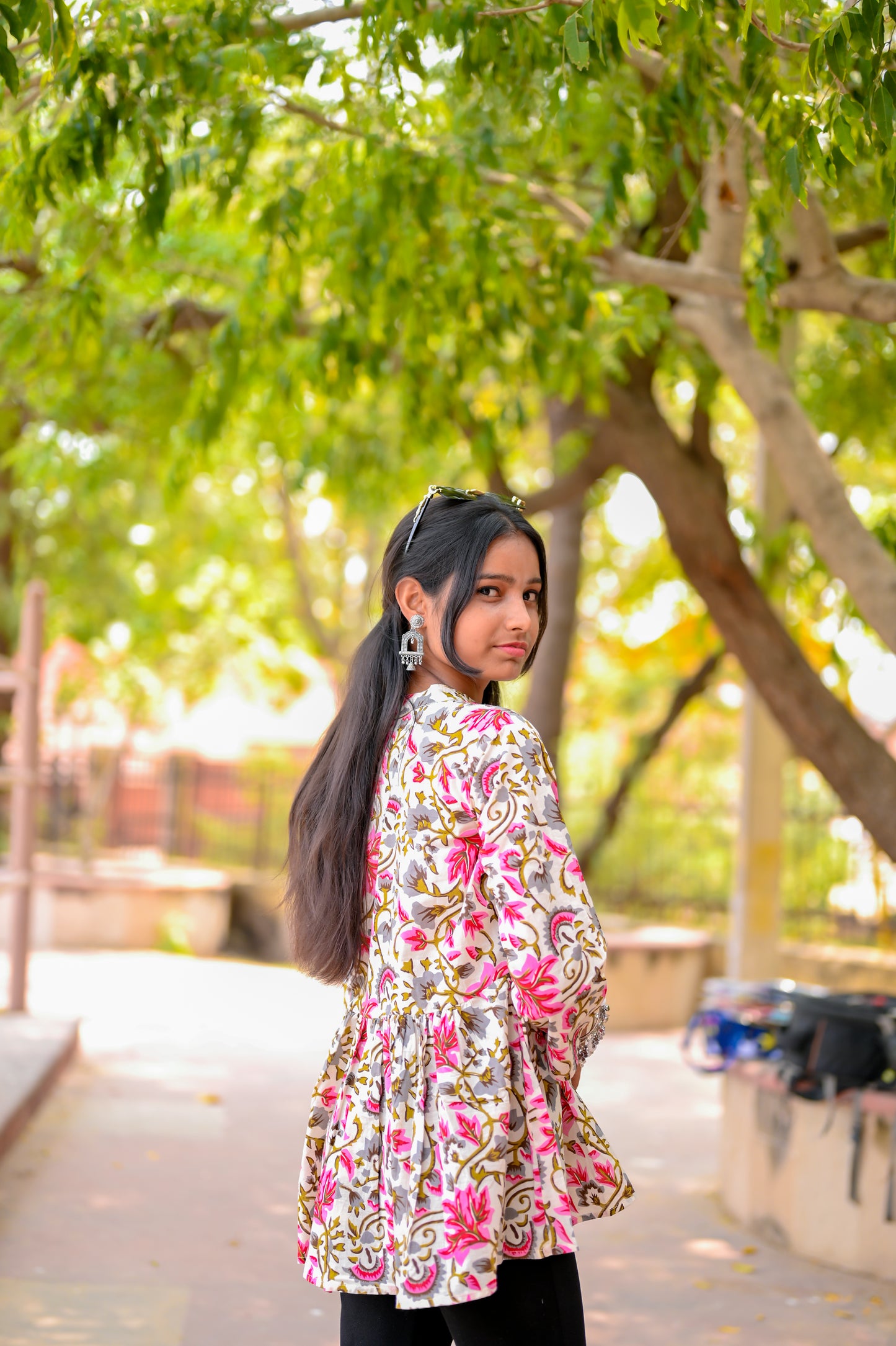 Rajasthani Pink Phool Kurti